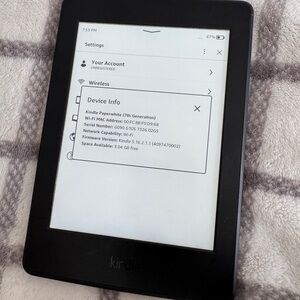Paperwhite Black Kindle - 7th generation